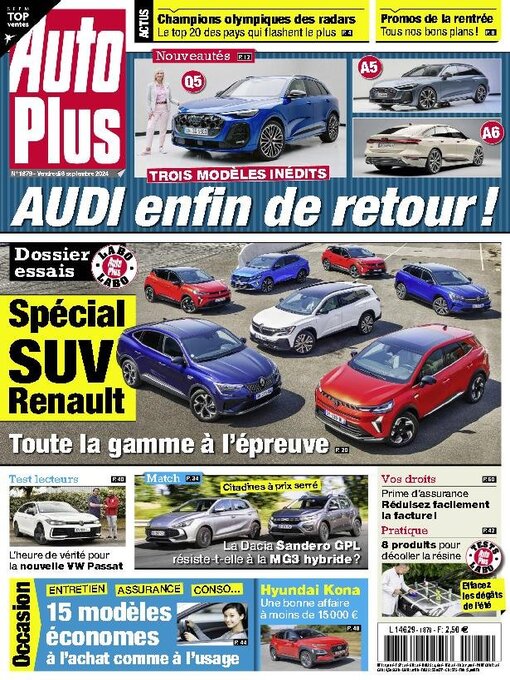 Editions Mondadori Axel Springer (EMAS)作のAuto Plus Franceの作品詳細 - 貸出可能